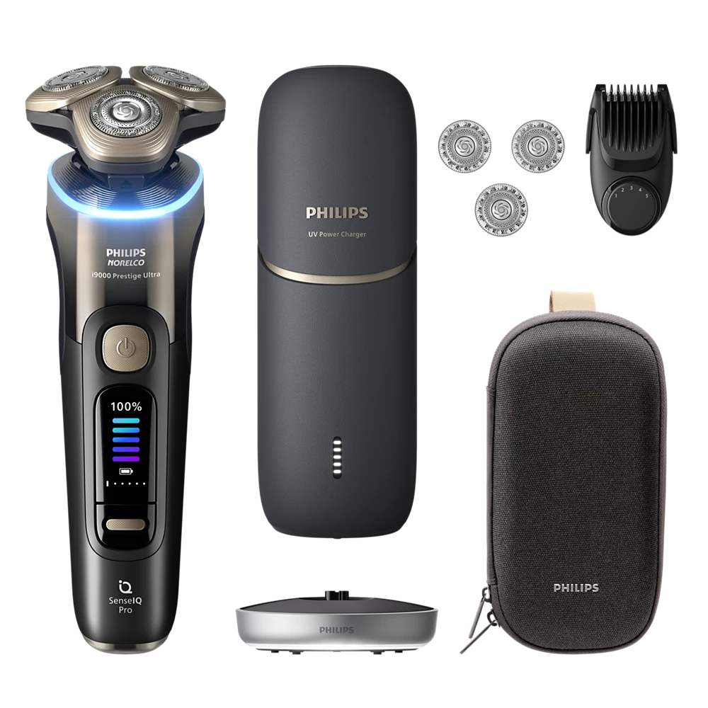 Norelco i9000 Prestige Ultra Wet&amp;Dry Electric Shaver with SenseIQ Pro (XP9405/99)