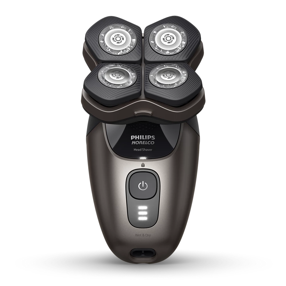 Norelco Head Shaver Pro 9000 Series Premium shaver with deluxe accessories (HS9980/40)