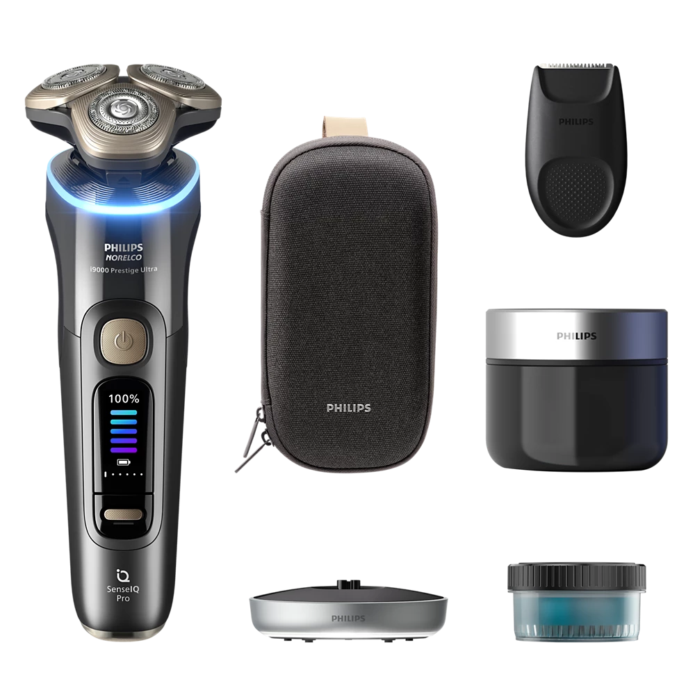 Norelco i9000 Prestige Ultra Wet&amp;Dry Electric Shaver with SenseIQ Pro (XP9402/86)