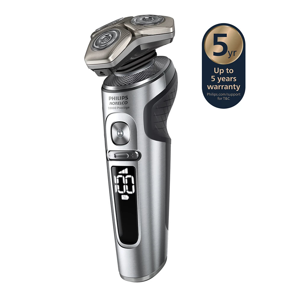 Norelco Shaver S9000 Prestige Wet &amp; Dry Electric shaver with SenseIQ (SP9841/84)