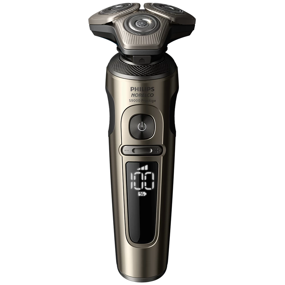 Norelco Shaver S9000 Prestige Wet &amp; Dry Electric shaver with SenseIQ (SP9883/83)