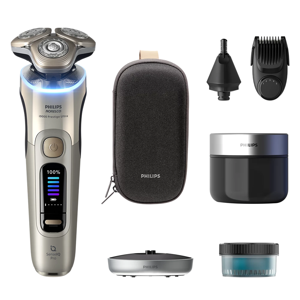 Norelco i9000 Prestige Ultra Wet&amp;Dry Electric Shaver with SenseIQ Pro (XP9403/88)