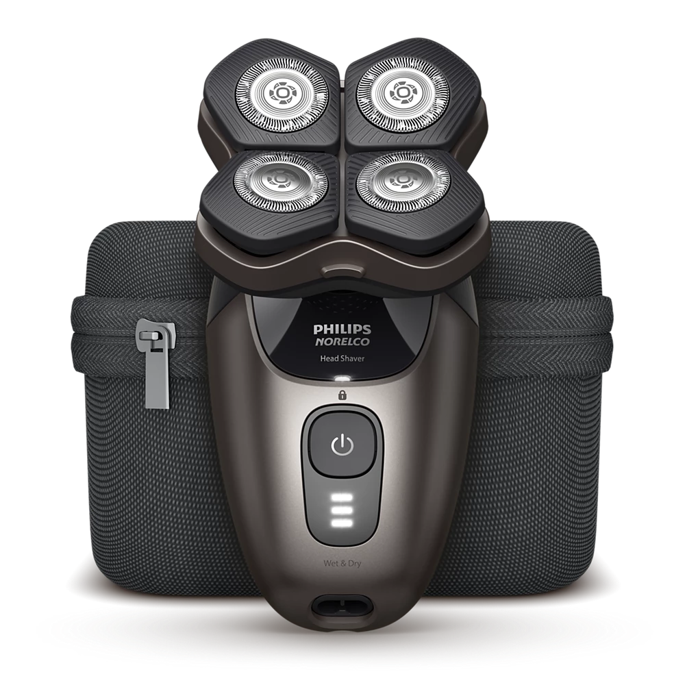 Norelco Head Shaver Pro 9000 Series Premium shaver with deluxe accessories (HS9980/40)