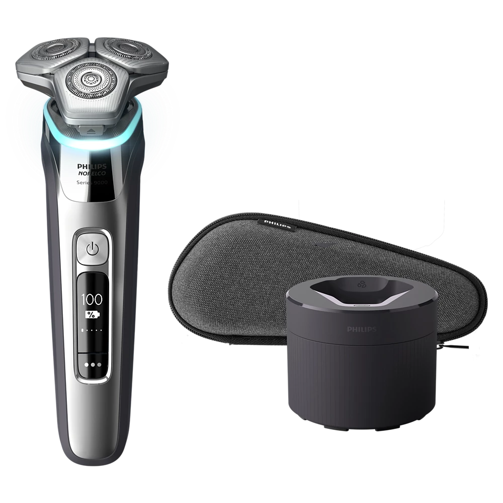 Norelco Shaver Series 9000 Wet &amp; Dry Electric shaver with SenseIQ (S9985/84)