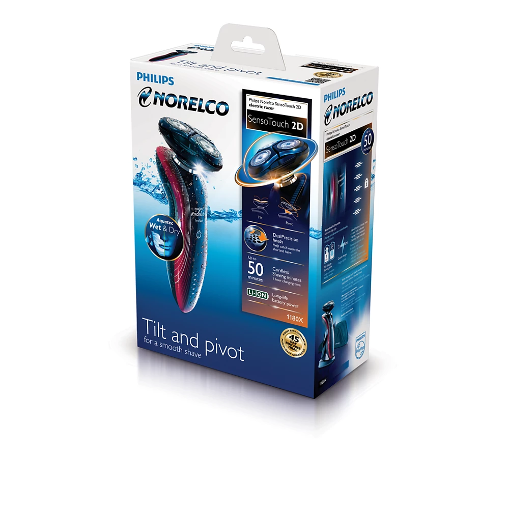 Norelco Shaver 6700 Wet &amp; dry electric shaver Series 6000 (1180X)