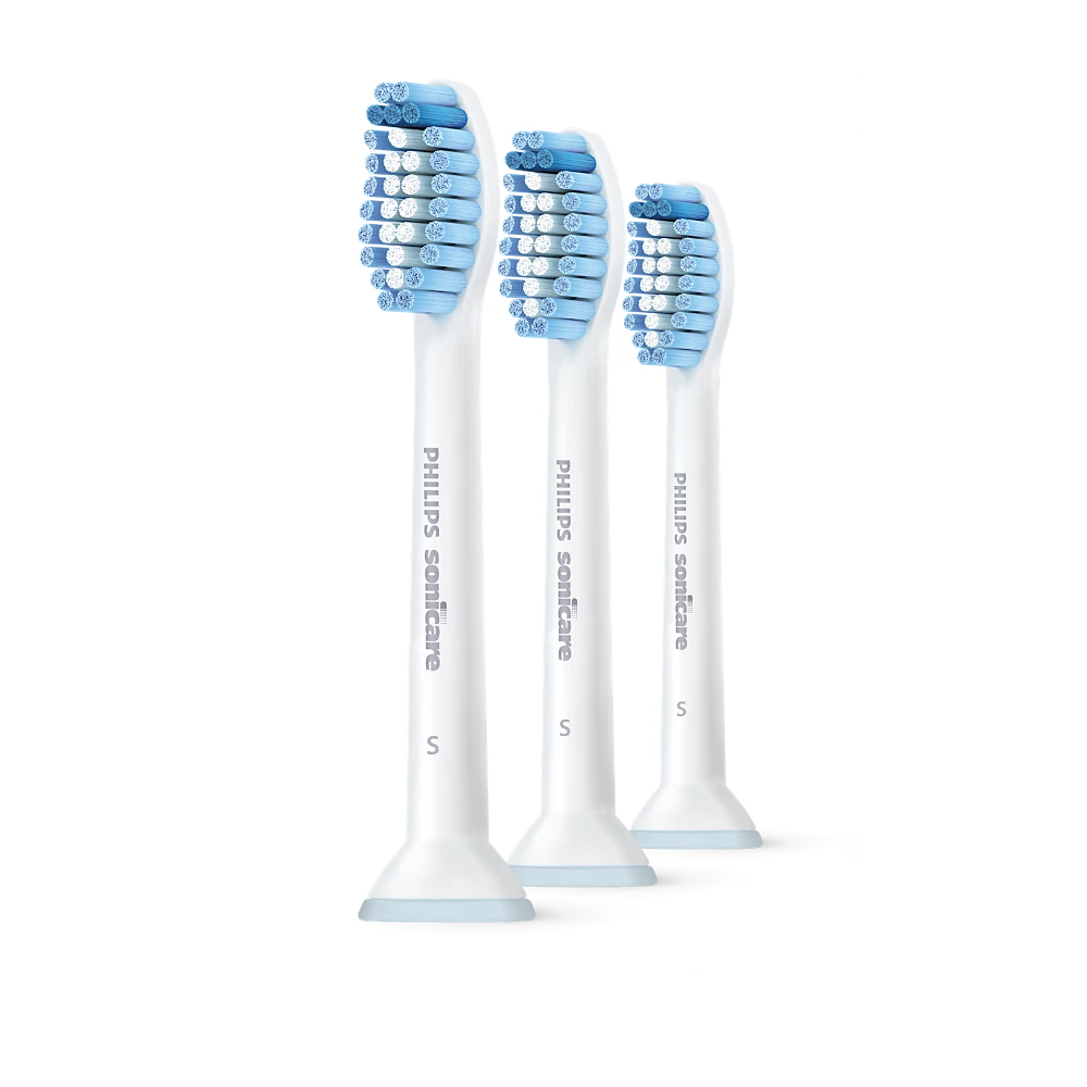 Sonicare S Sensitive 3-pack standard sonic toothbrush heads (HX6053/64)