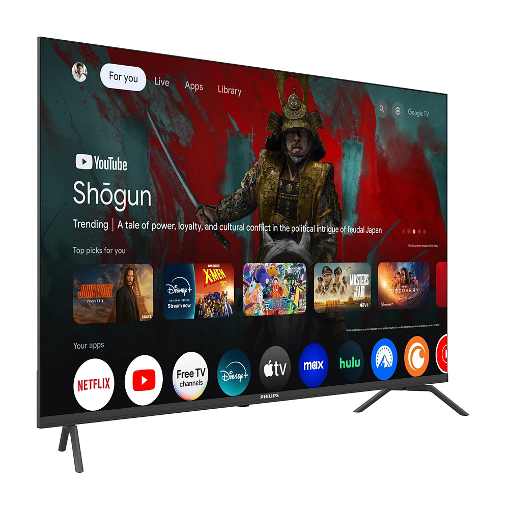 Entertainment Series 7000 series 4K Ultra HD LED Google TV (60PUL7555/F7)