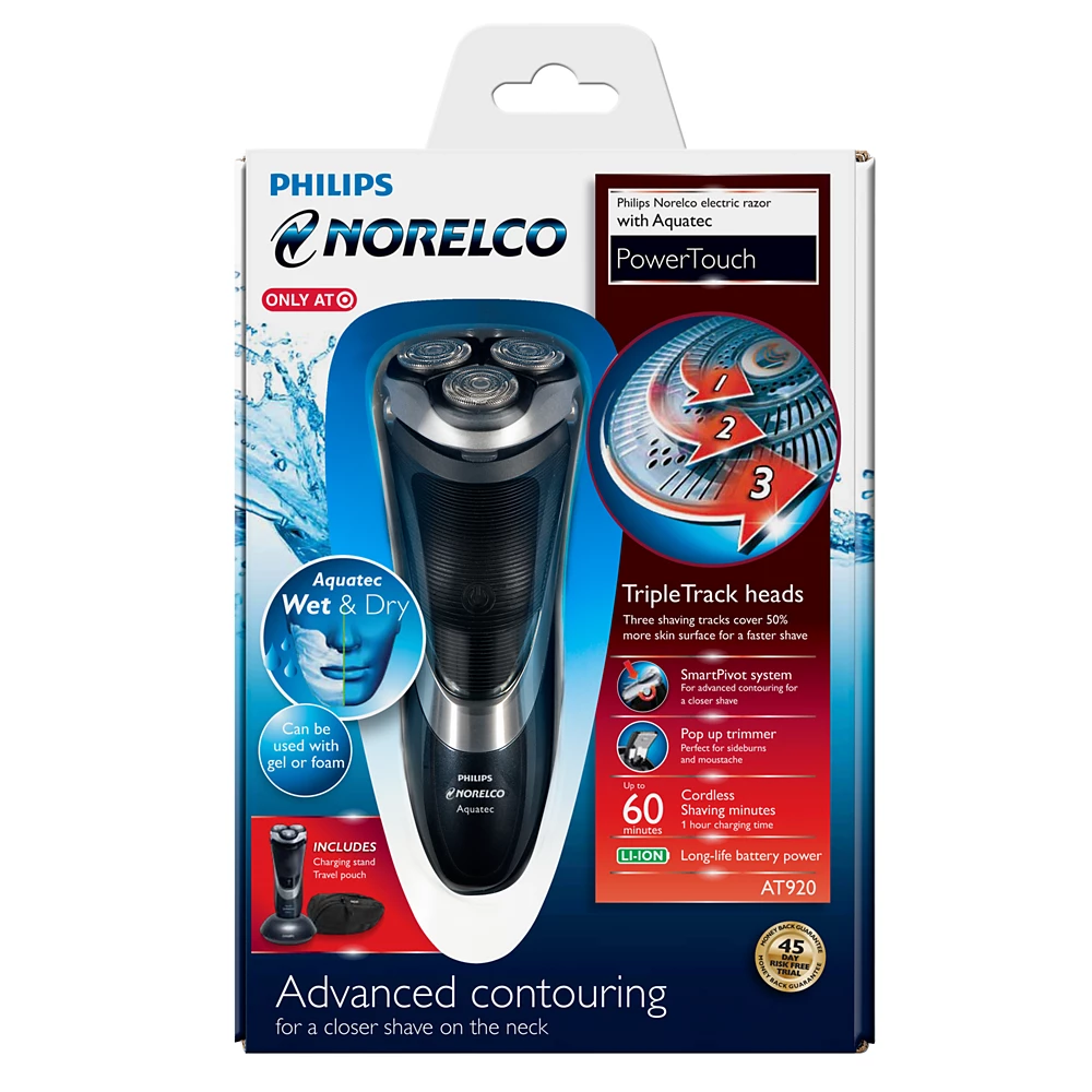 Norelco wet and dry electric razor (AT920/41)