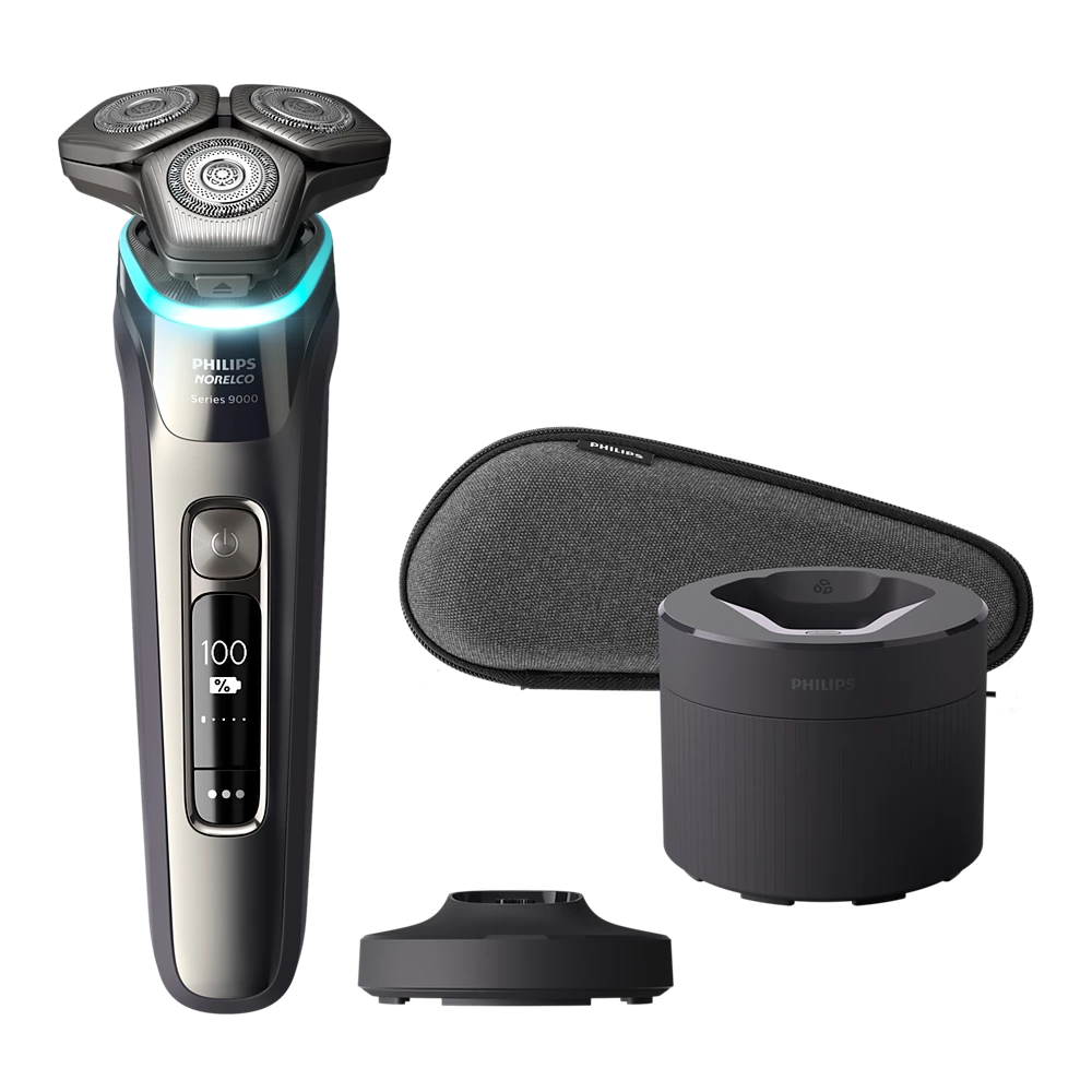 Norelco Shaver 9800 Wet &amp; Dry electric shaver with SenseIQ (S9987/85)