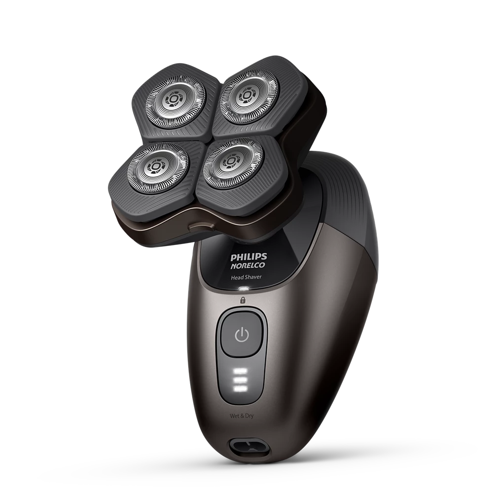 Norelco Head Shaver Pro 9000 Series Premium shaver with deluxe accessories (HS9980/40)