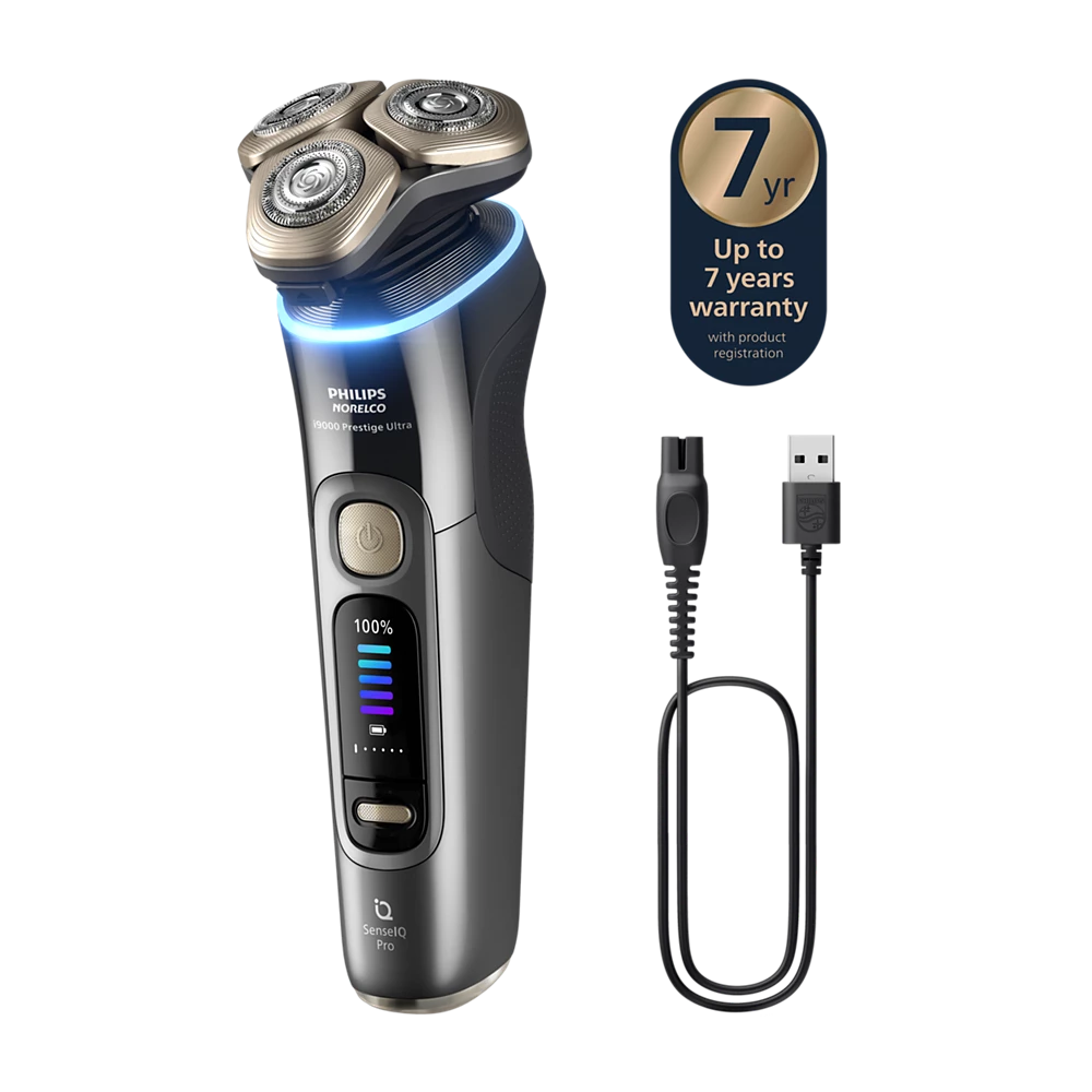 Norelco i9000 Prestige Ultra Wet&amp;Dry Electric Shaver with SenseIQ Pro (XP9402/86)