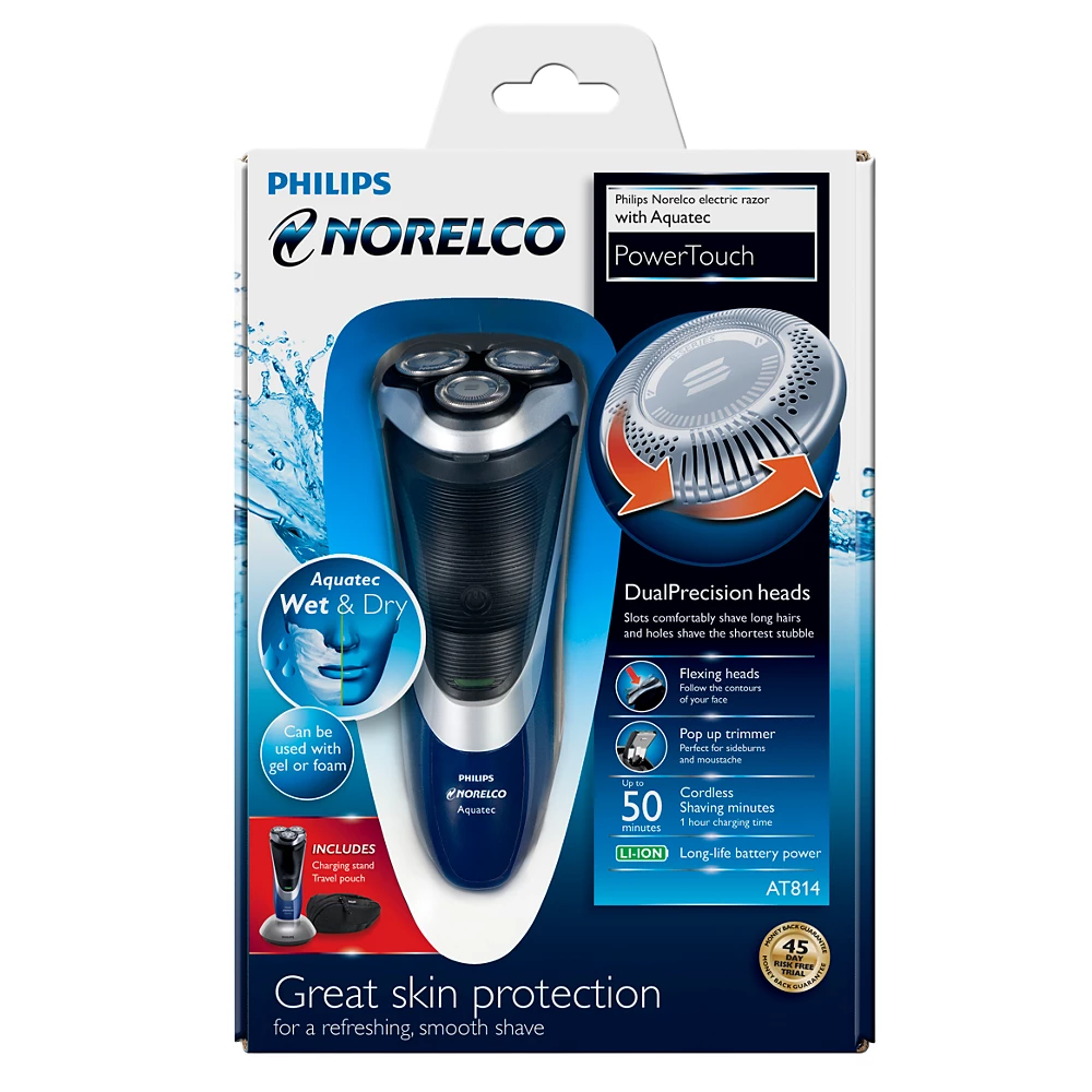 Norelco Shaver 4300 Wet &amp; dry electric shaver Series 4000 (AT814/41)