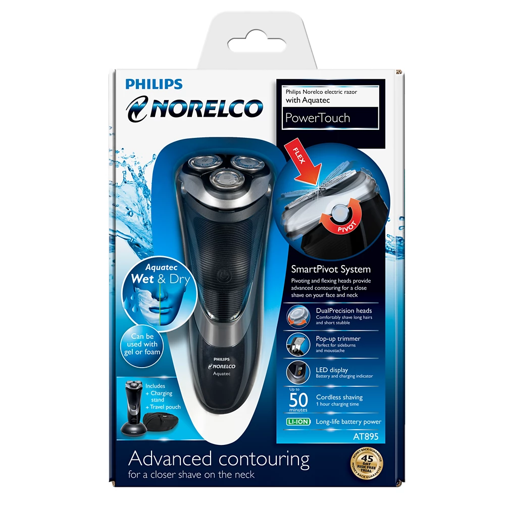 Norelco Shaver 4900 Wet &amp; dry electric shaver Series 4000 (AT895/41)