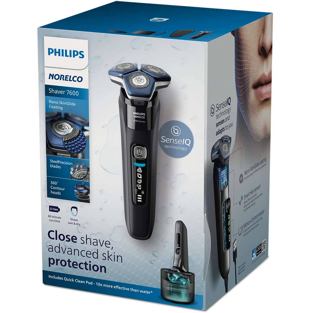 Norelco Shaver series 7000 Wet &amp; Dry electric shaver (S7886/84)