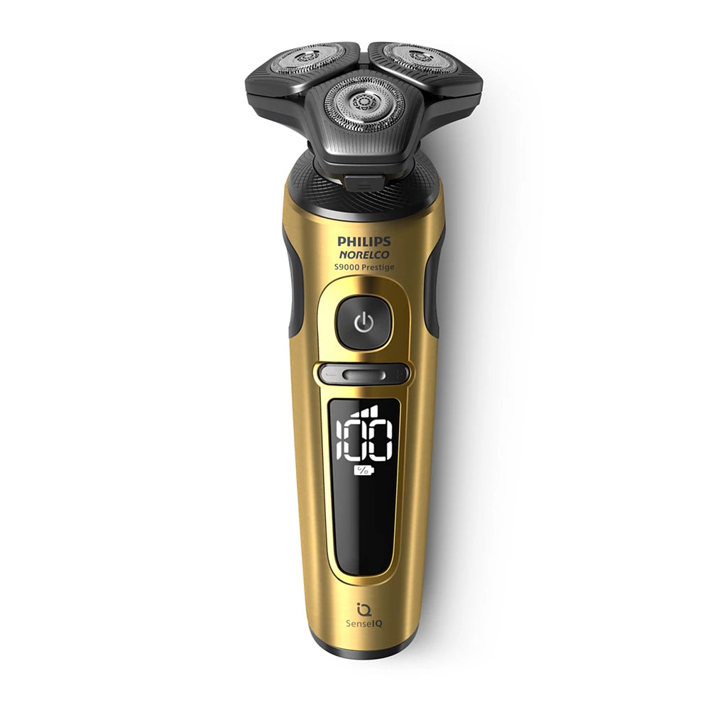 Norelco Shaver S9000 Prestige Wet &amp; Dry Electric shaver with SenseIQ (SP9888/83)