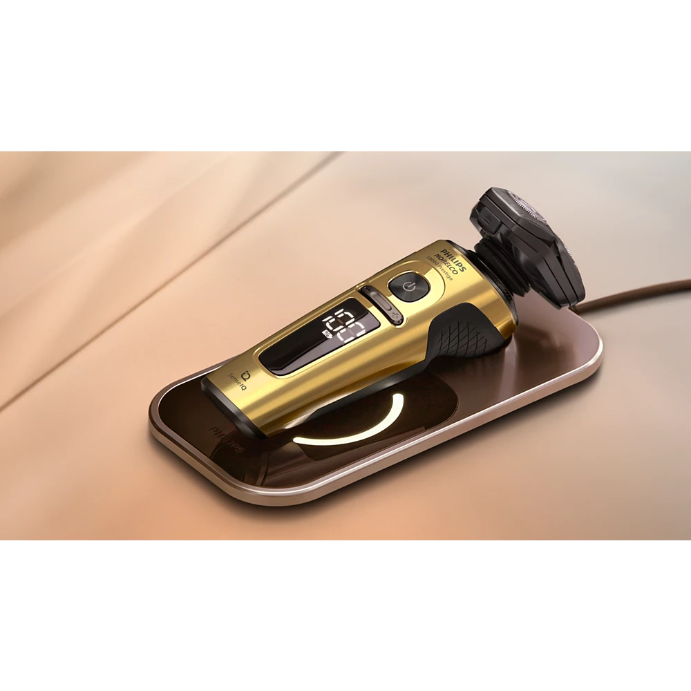 Norelco Shaver S9000 Prestige Wet &amp; Dry Electric shaver with SenseIQ (SP9888/83)