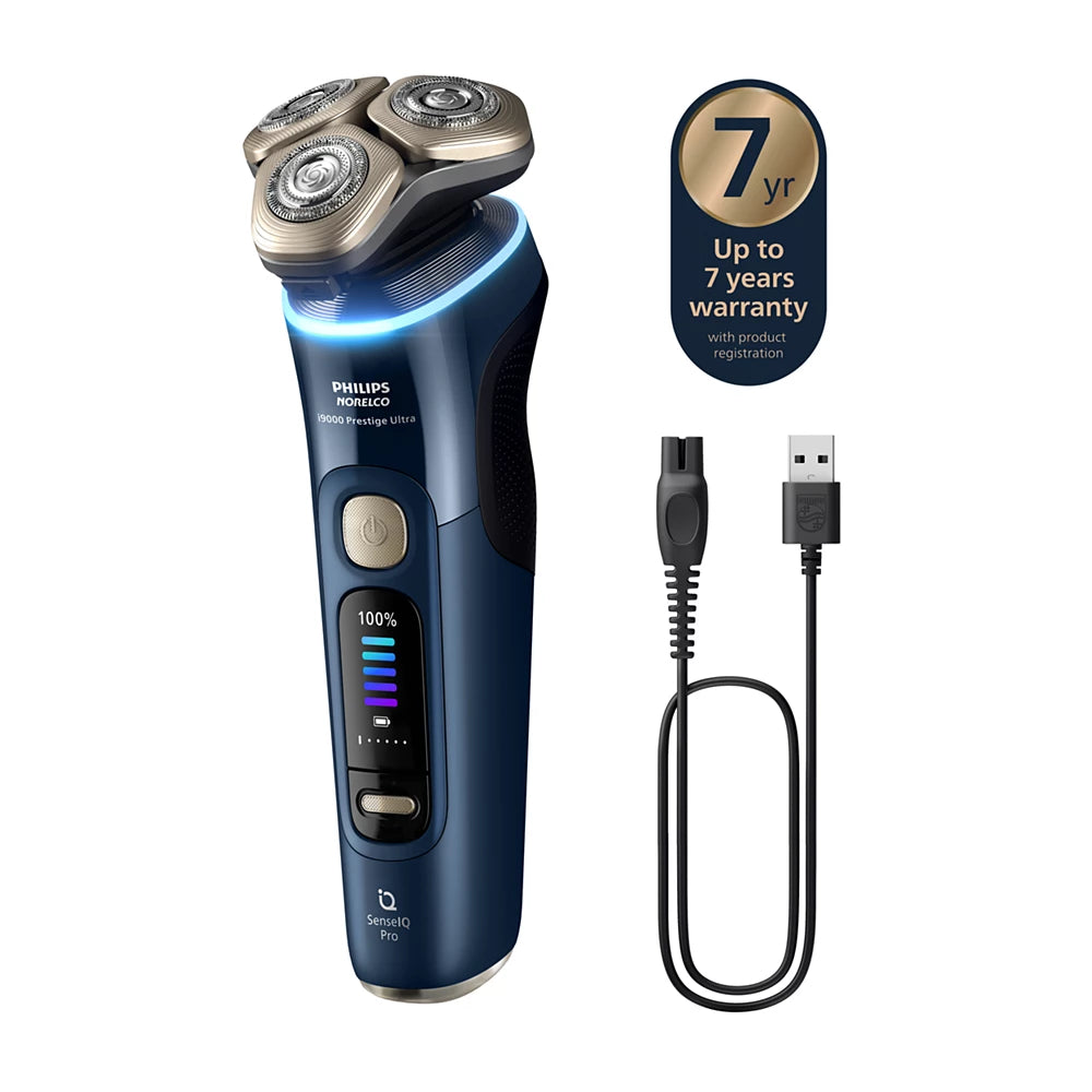 Norelco i9000 Prestige Ultra Wet&amp;Dry Electric Shaver with SenseIQ Pro (XP9401/92)