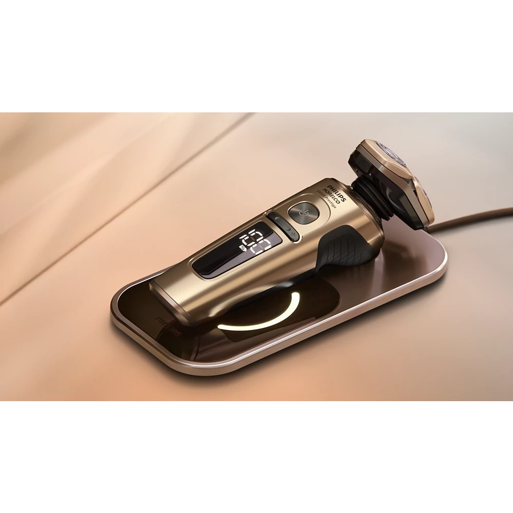 Norelco Shaver S9000 Prestige Wet &amp; Dry Electric shaver with SenseIQ (SP9883/83)