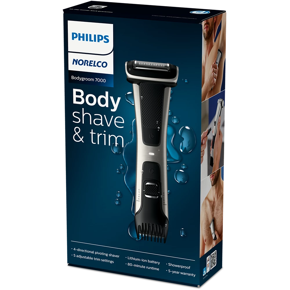Norelco Bodygroom Series 7000 Showerproof groin and body trimmer (BG7030/49)