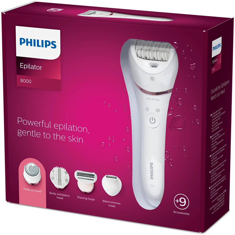 Epilator Series 8000 Wet &amp; Dry epilator (BRE740/14)